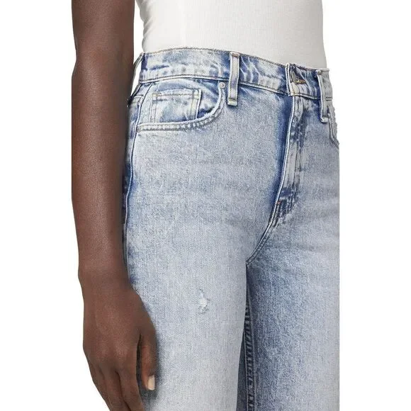 HUDSON Women's Remi High Rise Straight Jean 28 Two Hearts